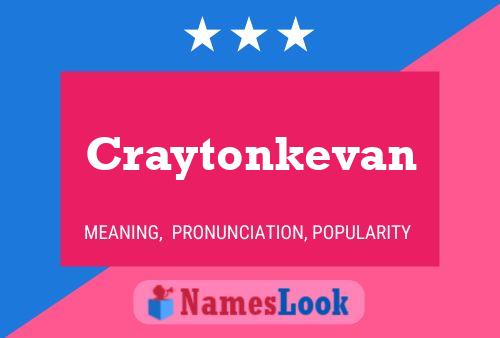 Póster del nombre Craytonkevan