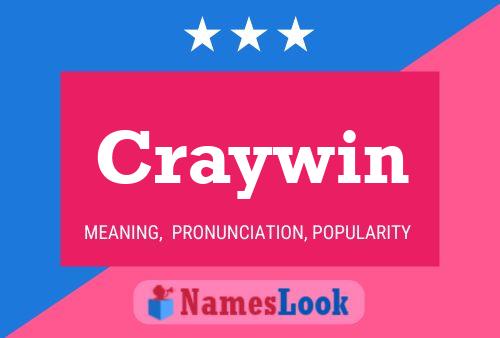 Póster del nombre Craywin