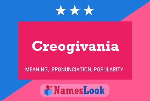 Póster del nombre Creogivania