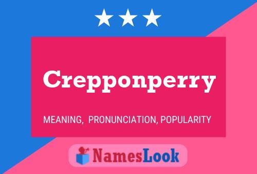 Póster del nombre Crepponperry