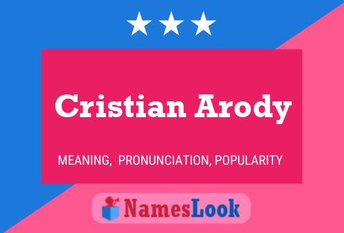 Póster del nombre Cristian Arody