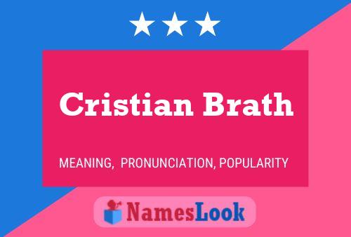 Póster del nombre Cristian Brath