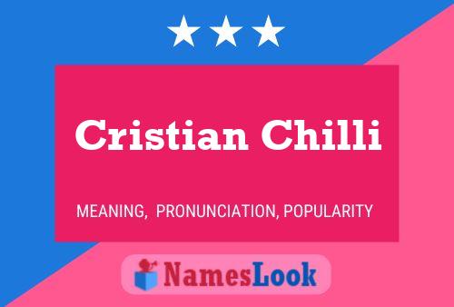 Póster del nombre Cristian Chilli