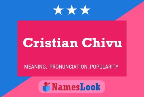 Póster del nombre Cristian Chivu