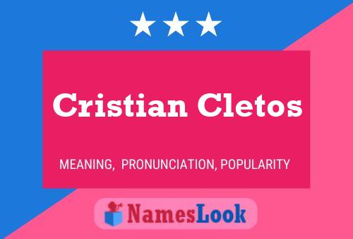 Póster del nombre Cristian Cletos