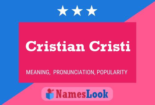 Póster del nombre Cristian Cristi