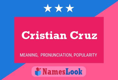 Póster del nombre Cristian Cruz