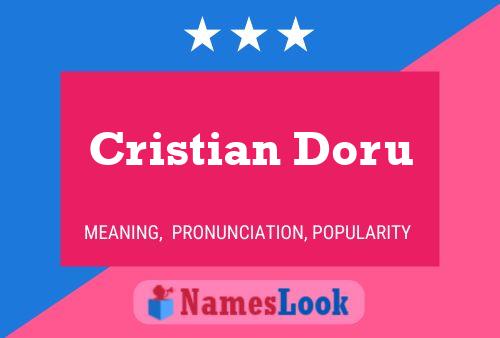 Póster del nombre Cristian Doru