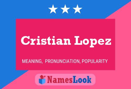 Póster del nombre Cristian Lopez