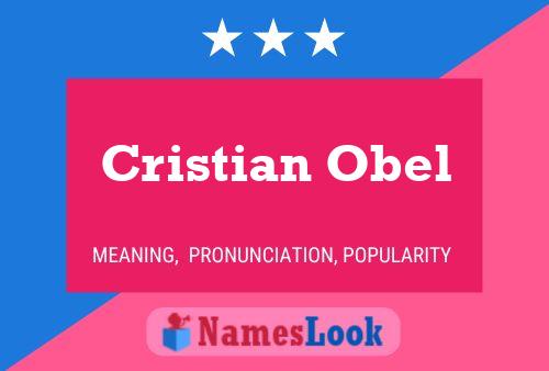 Póster del nombre Cristian Obel