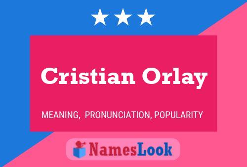 Póster del nombre Cristian Orlay