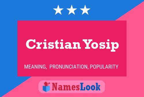 Póster del nombre Cristian Yosip