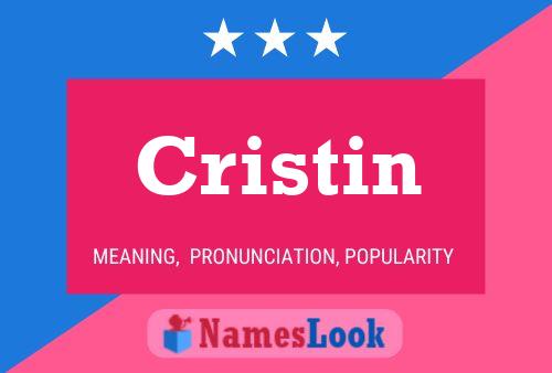 Póster del nombre Cristin