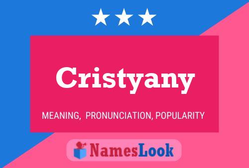 Póster del nombre Cristyany