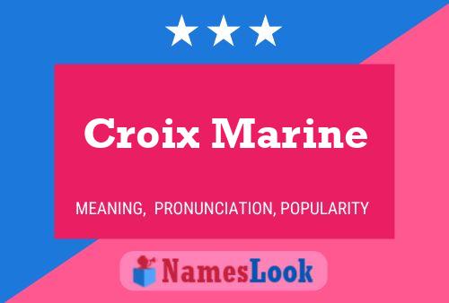 Póster del nombre Croix Marine