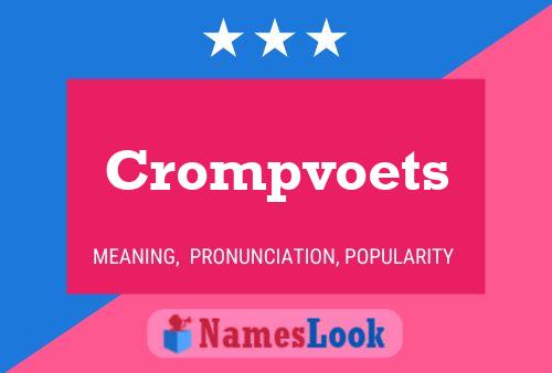 Póster del nombre Crompvoets