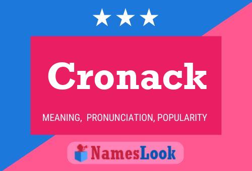 Póster del nombre Cronack