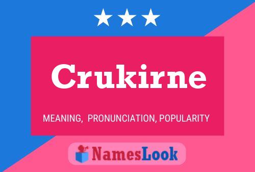 Póster del nombre Crukirne