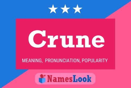 Póster del nombre Crune