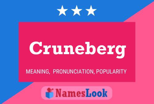 Póster del nombre Cruneberg