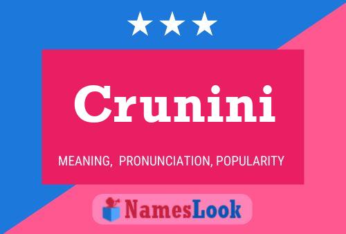 Póster del nombre Crunini