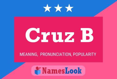 Póster del nombre Cruz B