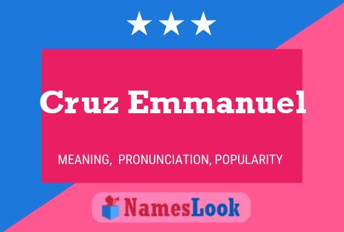 Póster del nombre Cruz Emmanuel