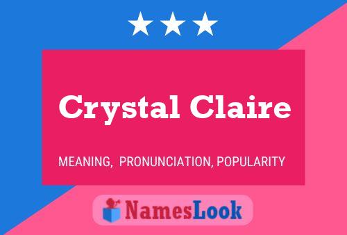 Póster del nombre Crystal Claire