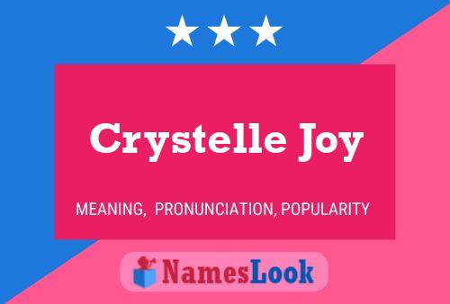 Póster del nombre Crystelle Joy