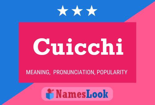 Póster del nombre Cuicchi