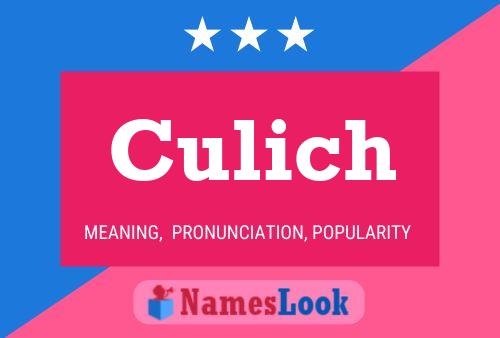 Póster del nombre Culich