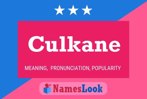 Póster del nombre Culkane