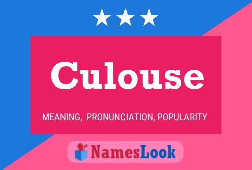 Póster del nombre Culouse