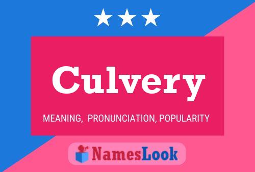 Póster del nombre Culvery