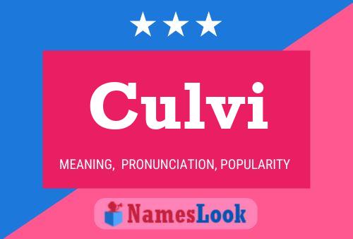 Póster del nombre Culvi