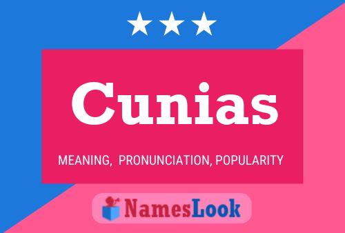 Póster del nombre Cunias