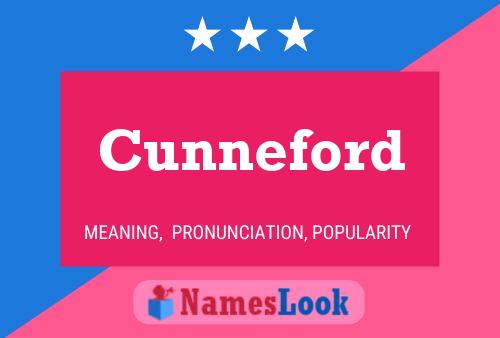 Póster del nombre Cunneford