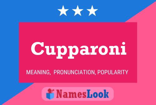 Póster del nombre Cupparoni