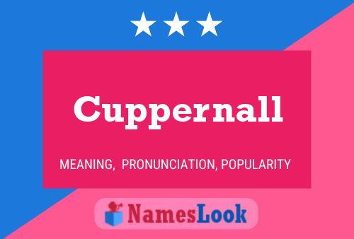 Póster del nombre Cuppernall