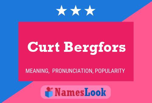 Póster del nombre Curt Bergfors