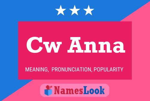 Póster del nombre Cw Anna