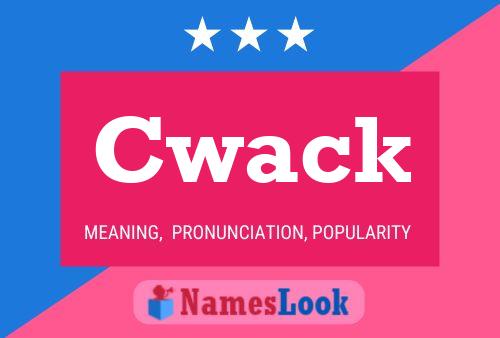 Póster del nombre Cwack