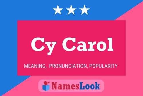 Póster del nombre Cy Carol