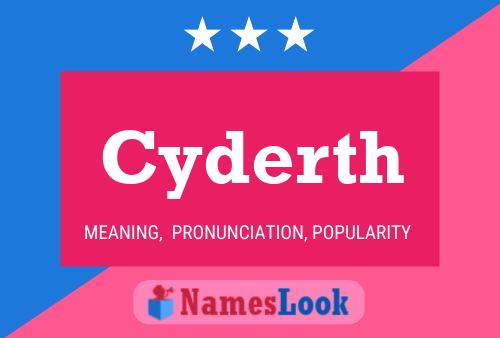 Póster del nombre Cyderth