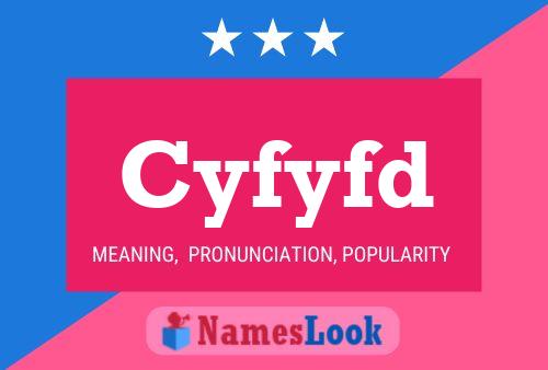 Póster del nombre Cyfyfd