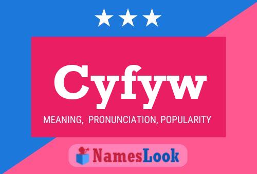 Póster del nombre Cyfyw