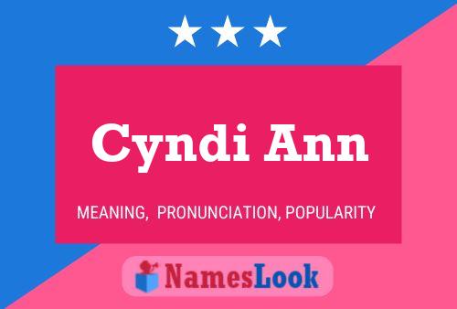 Póster del nombre Cyndi Ann