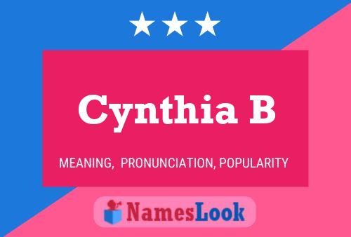 Póster del nombre Cynthia B