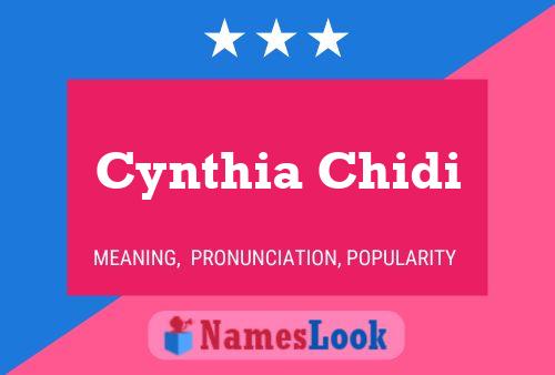 Póster del nombre Cynthia Chidi