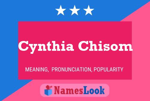 Póster del nombre Cynthia Chisom